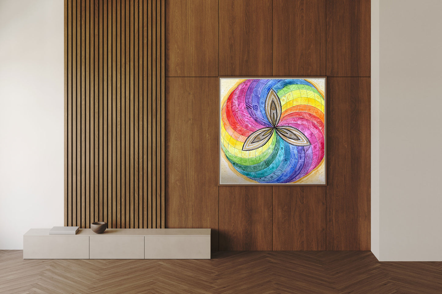 Poster DIN A2 Mandala "Lustvoll"