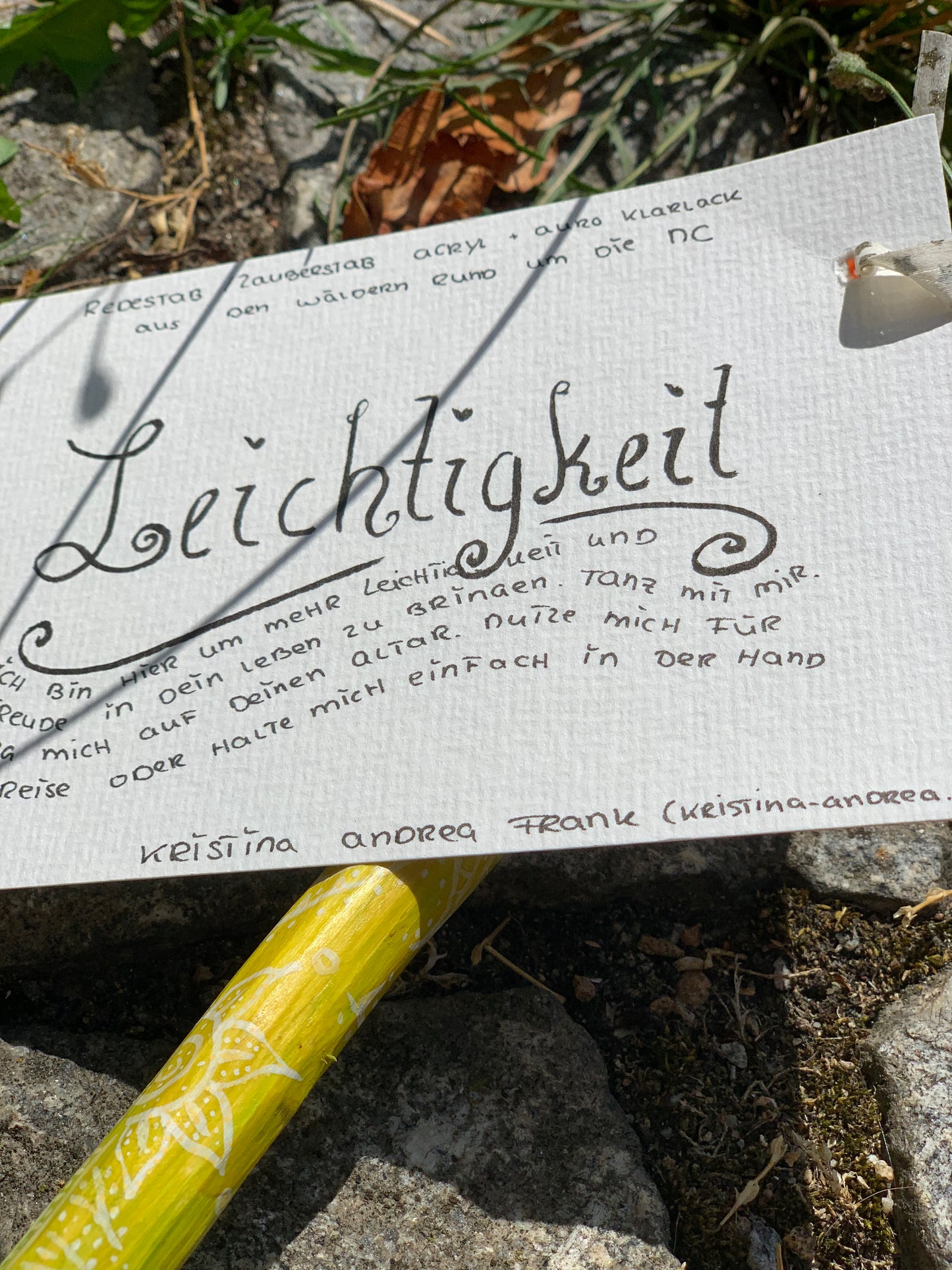 Zauberstab und Redestab "Leichtigkeit"