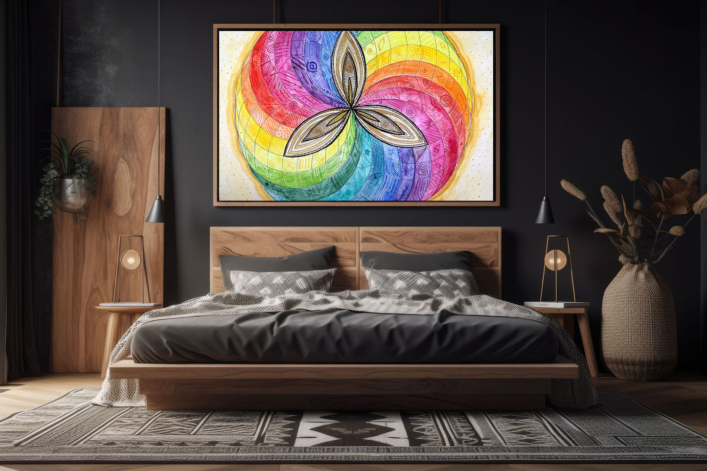 Poster DIN A2 Mandala "Lustvoll"