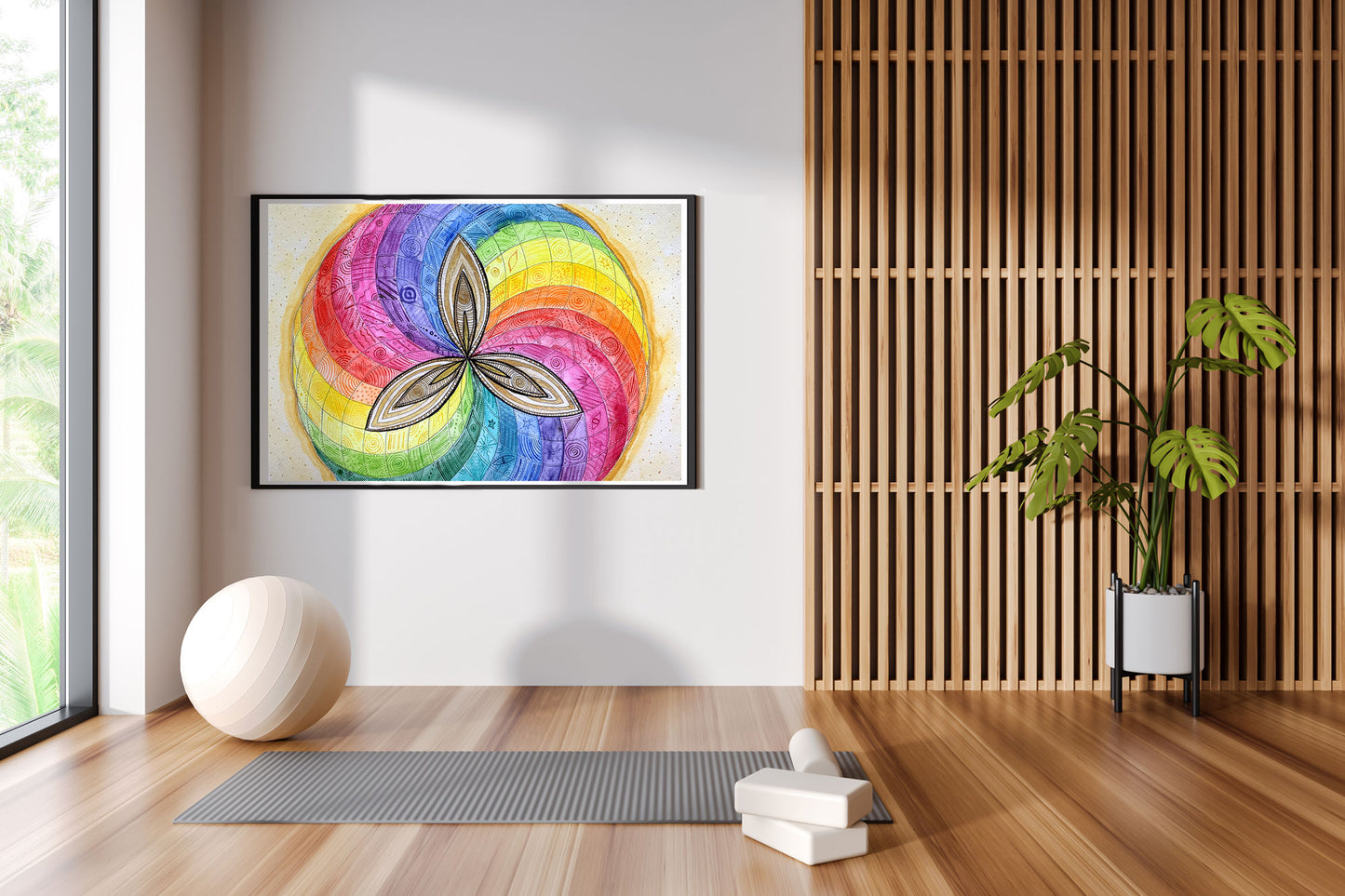 Poster DIN A2 Mandala "Lustvoll"