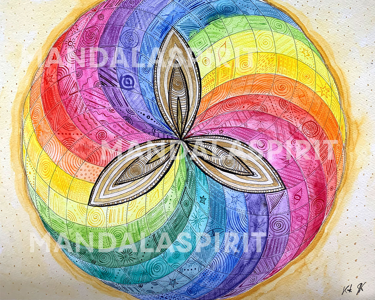 Poster DIN A2 Mandala "Lustvoll"