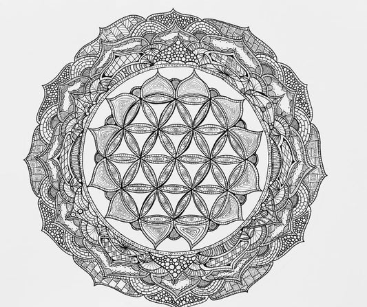Mandala-Original "I got the whole world" 42x30 cm