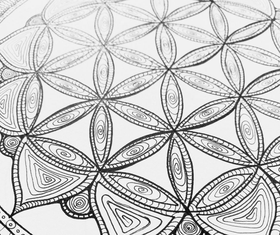 Mandala-Original "I got the whole world" 42x30 cm