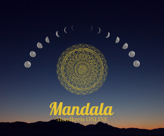 Mandala-Malkreis Vollmond Januar 2024 - 25.01.24 - Mandala-Mondkreis ONLINE